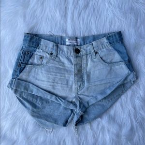 One x teaspoon shorts